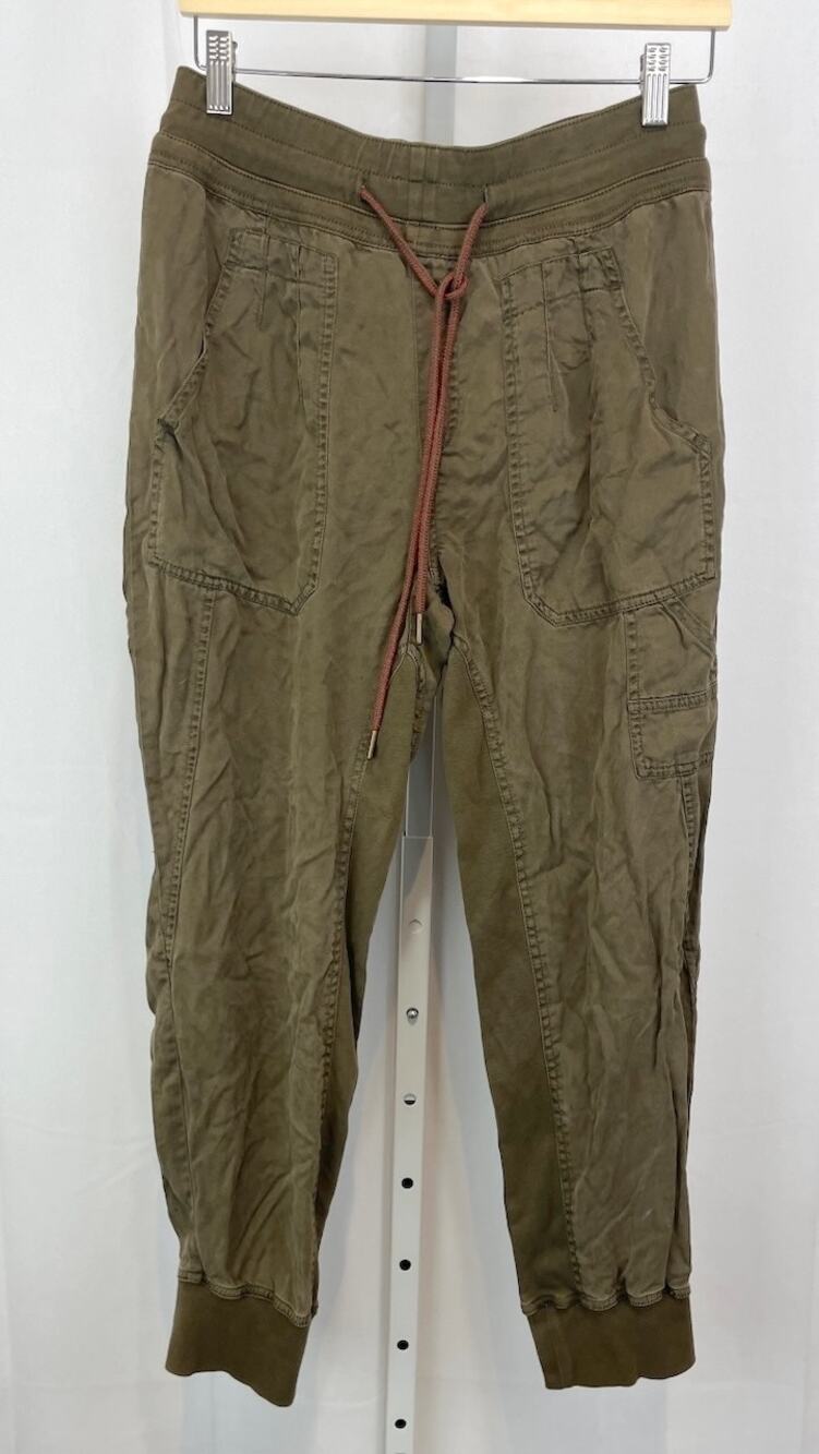 by ANTHROPOLOGIE The Nomad Joggers Pull On Ankle Pants Khaki Green Brown Size S